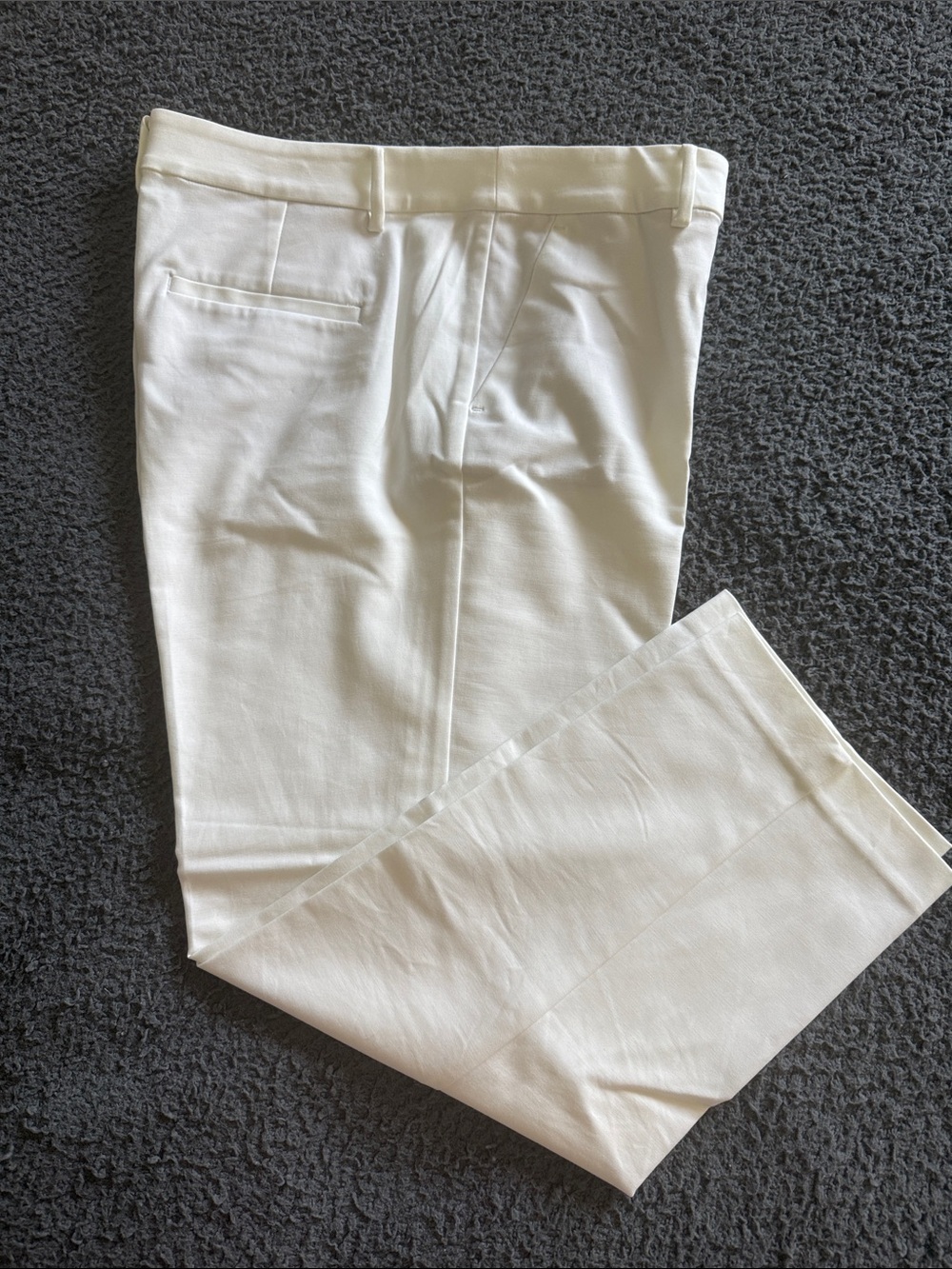 LOFT Women's White Cropped Dress Pants
